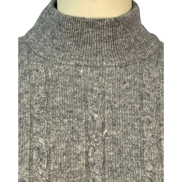 Vintage Knit Connection Sz M Pullover Sweater Short Sleeve Cable Knit Lambswool - Picture 5 of 7